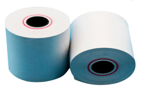 Beste Qualität Papier-Rolle druckte Thermopapier vor, 57*40mm zu rollen 80*80mm