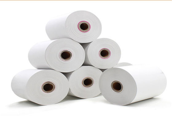 flexo, das Holzschliff 100% 58mm weißer thermischer riesiger Rolls druckt