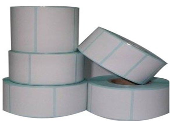 60x30mm gelbe Pergamin-Zwischenlagen-Thermal-Drucker Sticker Roll
