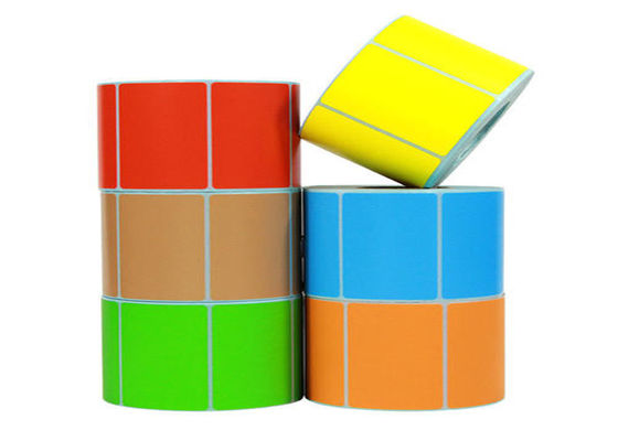 Gefärbt druckte 75x99mm wasserdichte Barcode-Aufkleber