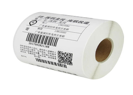 FSC genehmigte 67x28mm wasserdichte selbstklebende Aufkleber