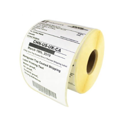 Gefälschter Pergamin-Thermopapier-Antiaufkleber 102x76mm